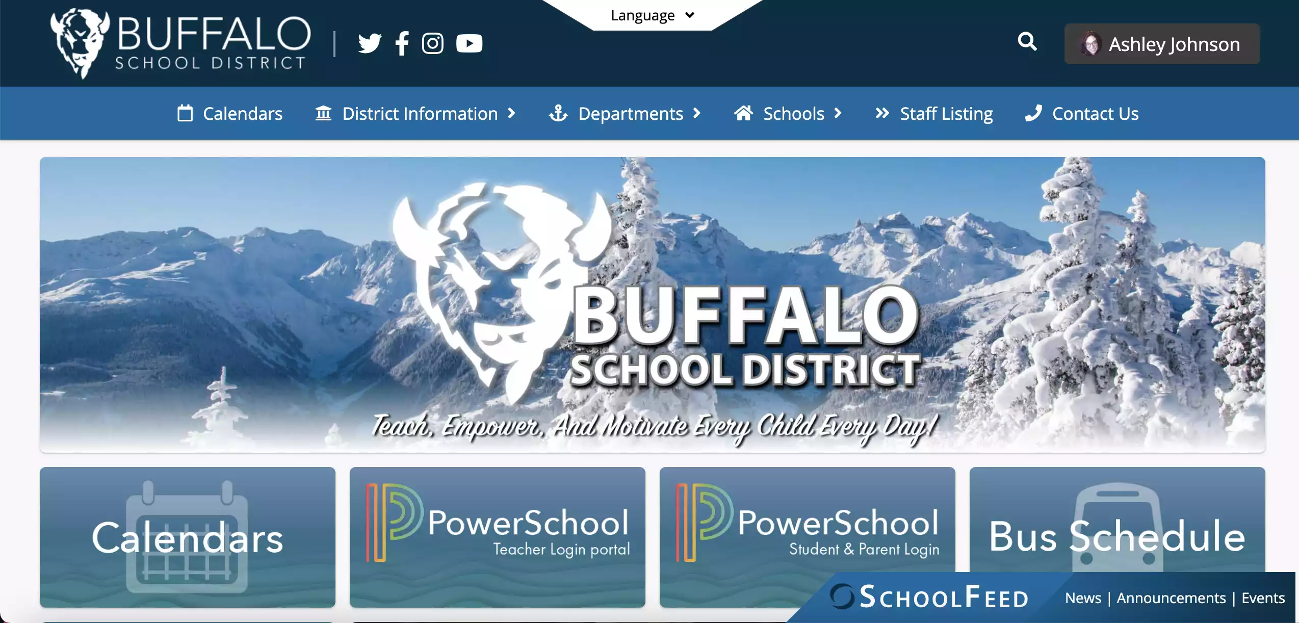 SchoolBlocks Website Example